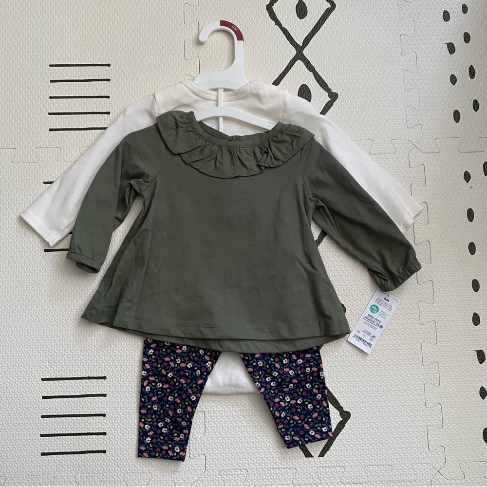 NWT Carter’s Just One You Floral Three Piece Set 3-6 months